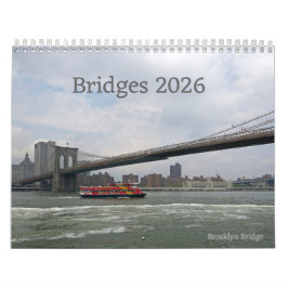 Calendário Bridges, a 12-month Photography 2026 Calendar