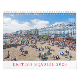 Calendário British seaside 2026 calendar