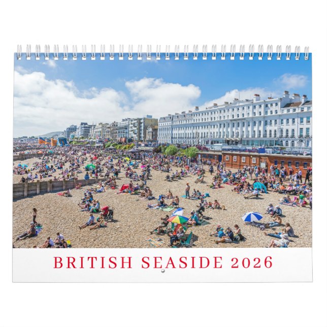 Calendário British seaside 2026 calendar (Capa)