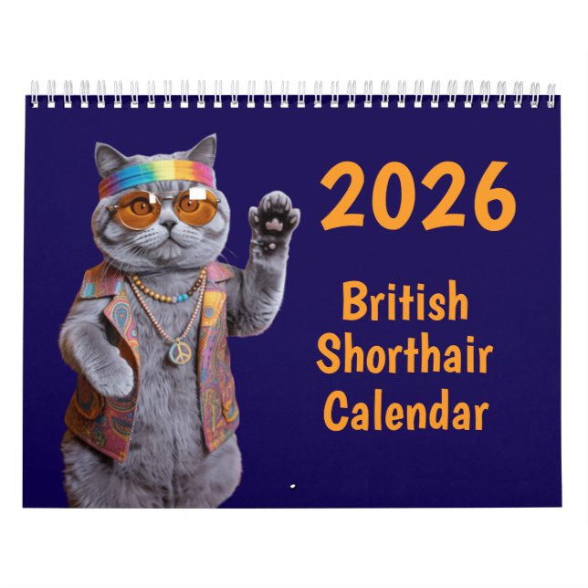 Calendário British Shorthair Calendar (Capa)