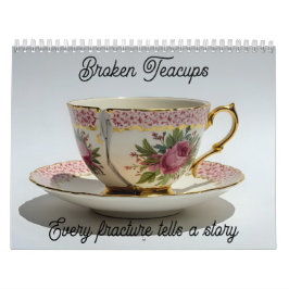 Calendário broken teacup inspirational mental health calendar