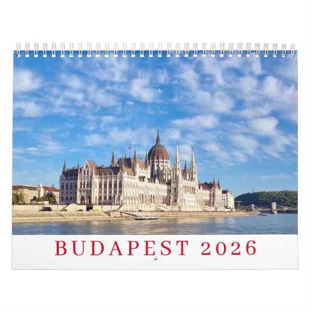 Calendário Budapest 2026 calendar (Capa)