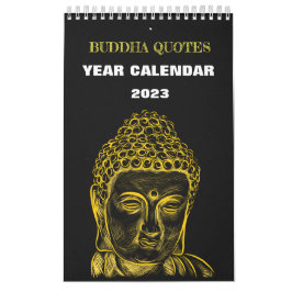 Calendário Buddha Siddharta Year Calendar 2023 Quotes