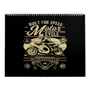 Calendário built for speed motorcycle
