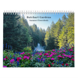 Calendário Butchart Flower Gardens Photography Quote Calendar