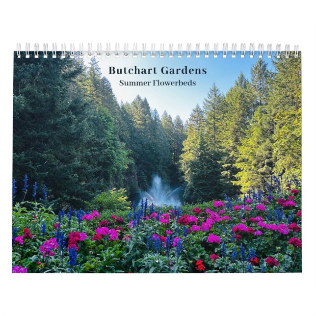Calendário Butchart Flower Gardens Photography Quote Calendar (Capa)