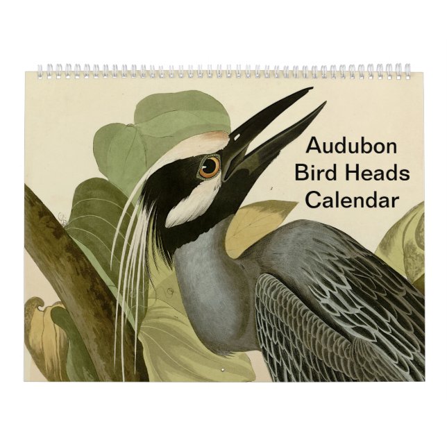 Calendário Cabeças de Ave Audubon (Capa)
