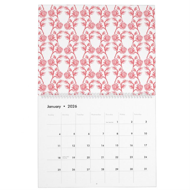 Calendário cabelo, expressão facial, branco, têxtil, organism (Jan 2026)