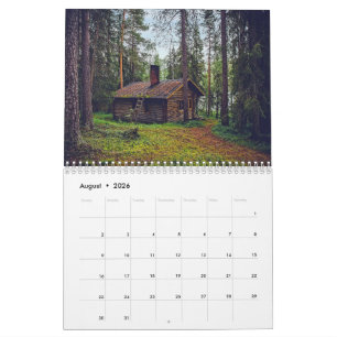 Calendário Cabines Aconchegantes e Chalés Rústicos na Florest