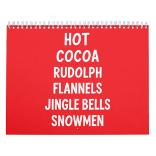 Calendário Cacau Quente Rudolph Flanela Jingle Bells Papai No