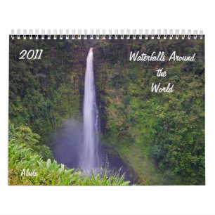 Calendário Cachoeiras em todo o mundo, 2011