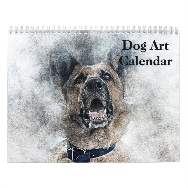 Calendário Cachorro art 2025 (Capa)