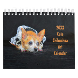 Calendário Cachorro Cachuaua Design 2024 Mensal