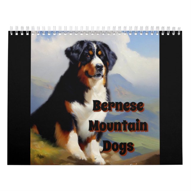 Calendário Cachorro da Montanha Bernese (Capa)