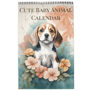 Calendário Cachorro De Bebês 2025