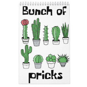 Calendário Cactus Bunch De Picks