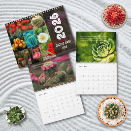 Calendário Cactus  Monthly Desert Plant Inspiration