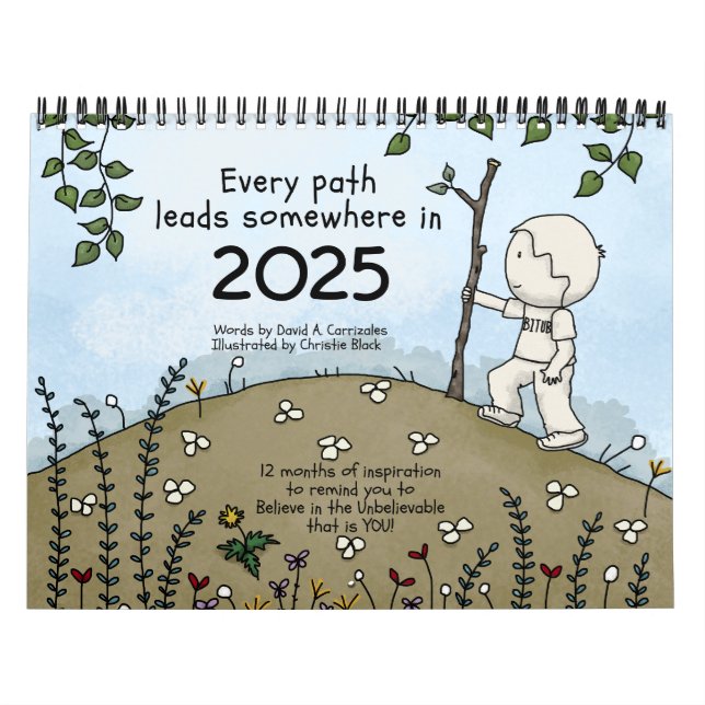 Calendário Cada caminho leva a algum lugar em 2025 (Capa)