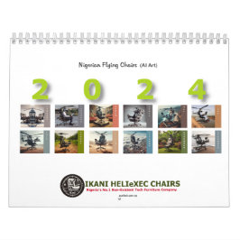 Calendário Cadeiras voadoras nigerianas (arte da IA)