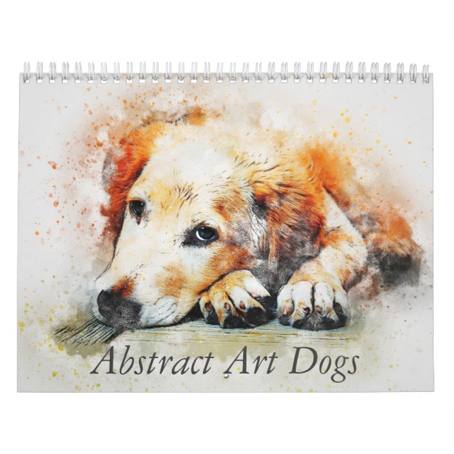 Calendário Cães de Arte Abstrata (Capa)