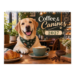 Calendário Café & Caninos Amante de Cães
