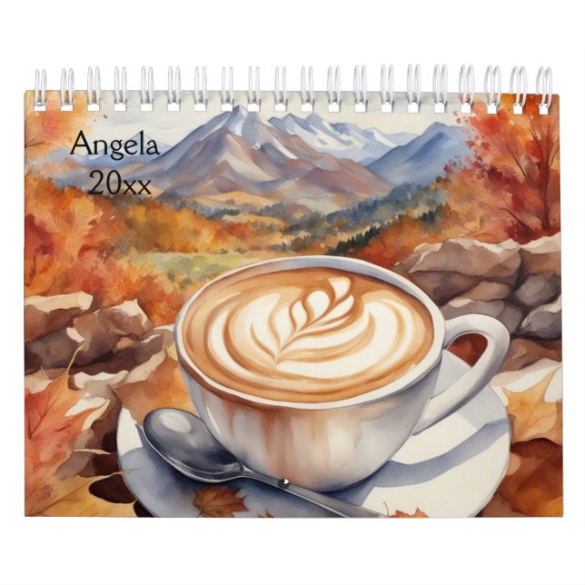 Calendário Café, Capacino, Montanhas (Capa)
