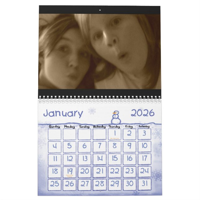 Calendário Calander (Jan 2026)