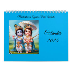 Calendário Calander 2024 Citações motivacionais de Bhagawad G