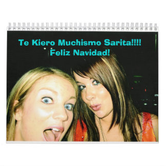 Calendário calander de sara