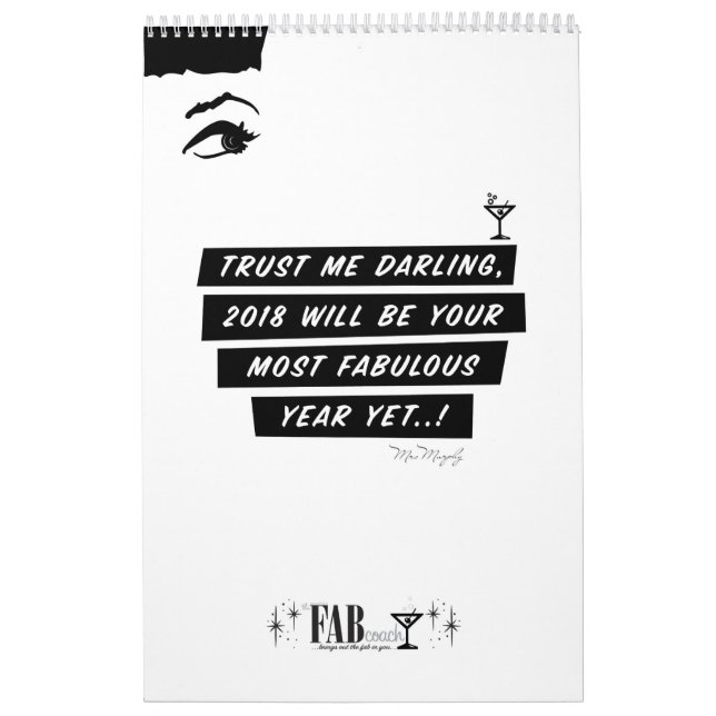 Calendário Calendar 2018  - your most fabulous year yet! (Capa)