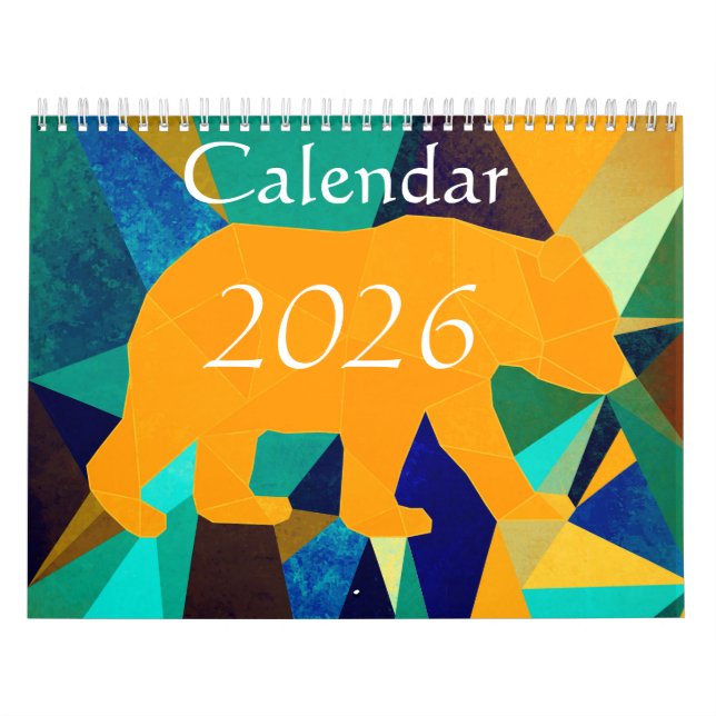 Calendário Calendar 2026 - Animals (Capa)