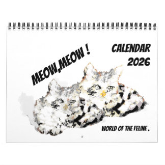 Calendário Calendar 2026 : Love of The Feline