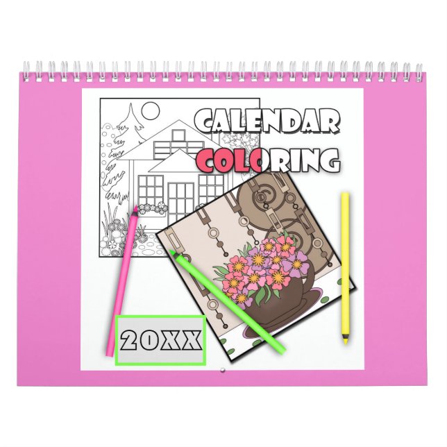 Calendário Calendar  coloring  20xx (Capa)