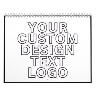 Calendário Calendar Custom with Business Logo Personalized 