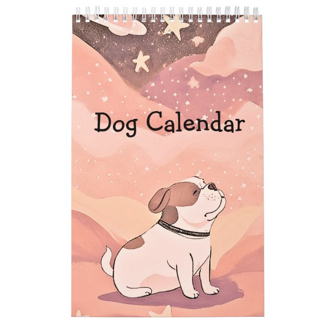 Calendário Calendar cute bulldog (Capa)
