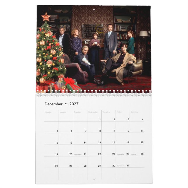 Calendário Calendar for true detective fans (Dez 2027)