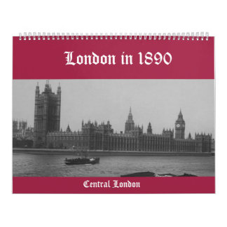 Calendário Calendar London 1890