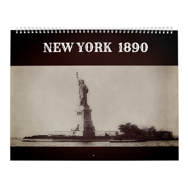 Calendário Calendar Nova York 1890 (Capa)