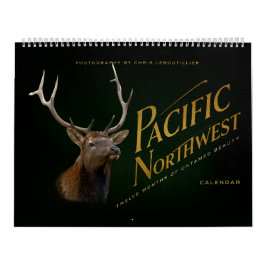 Calendário Calendar Pacific Northwest Wildlife (c)2026