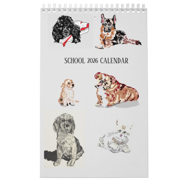 Calendário Calendar ; School  2026 (Capa)