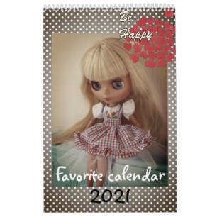 Calendário Calendário, boneca, para garota, bebê, diversão, b