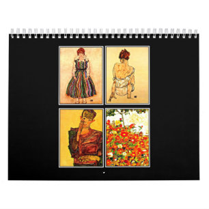 Calendário Calendário-Clássico/Vintage-Egon Schiele