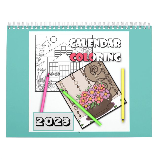 Calendário Calendário, coloração (Capa)