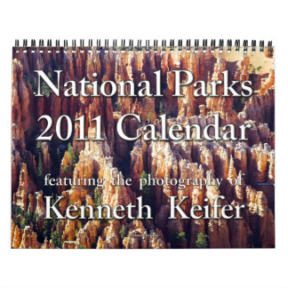 Calendário - calendário de 2011 parques nacionais
