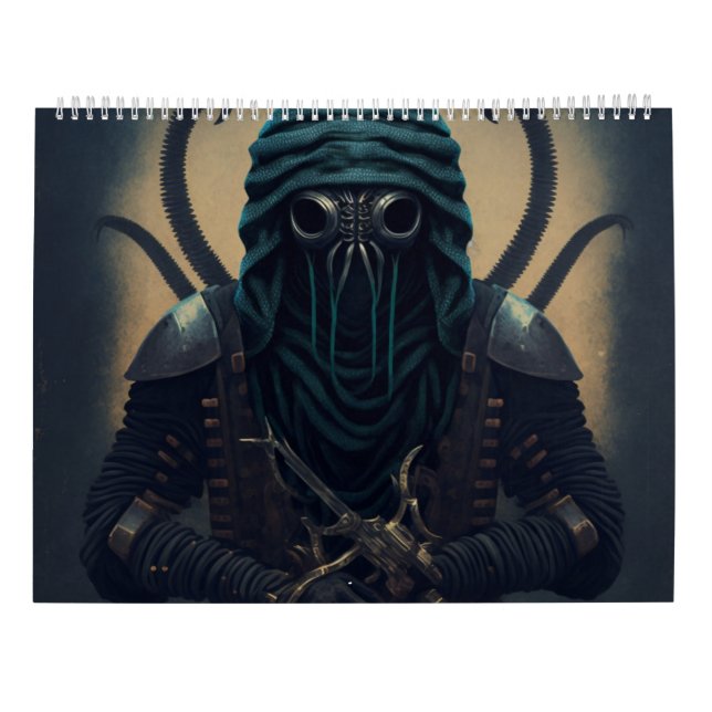Calendário Calendars warrior fantasy 2023 (Verso)
