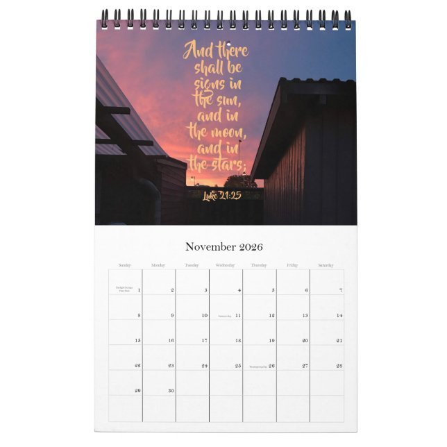 Calendário Calender 2020 (Nov 2026)