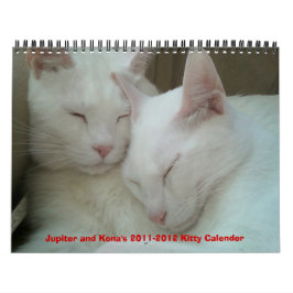 Calendário Calender Gatinho 2011-2012 de Júpiter e Kona