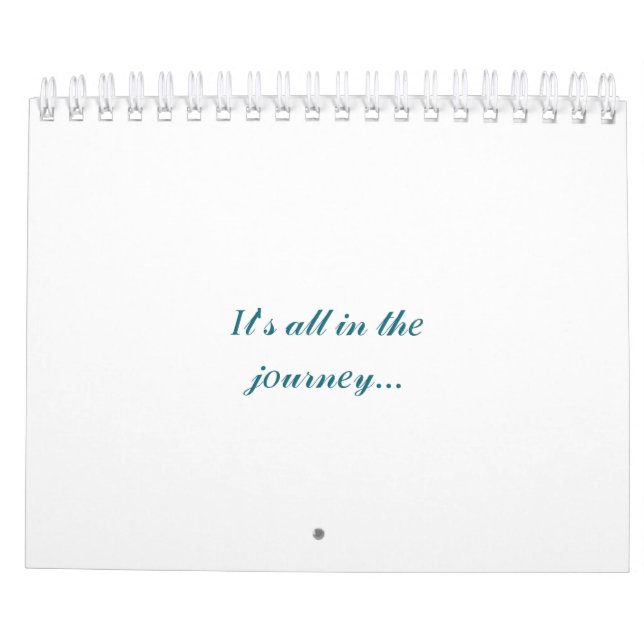 Calendário calenders com citação inspiradora (Verso)