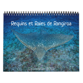 Calendário Calendrier des Requins et des Raies カレンダー