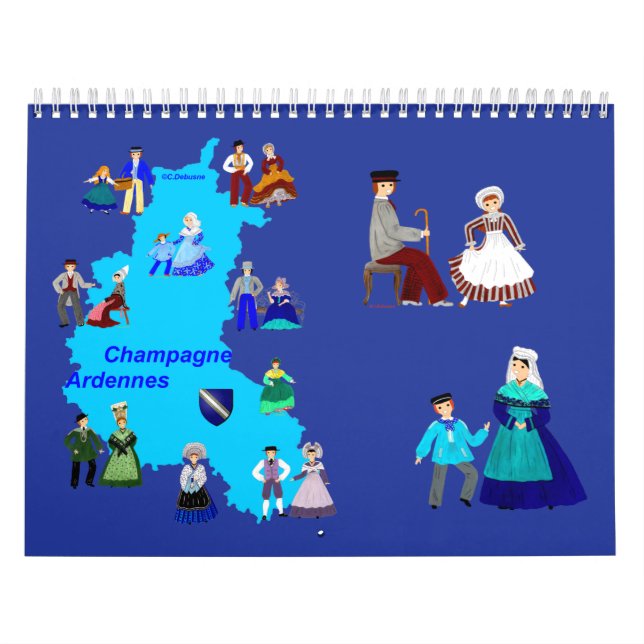 Calendário Calendrier en Champagne-Ardennes, France (Capa)
